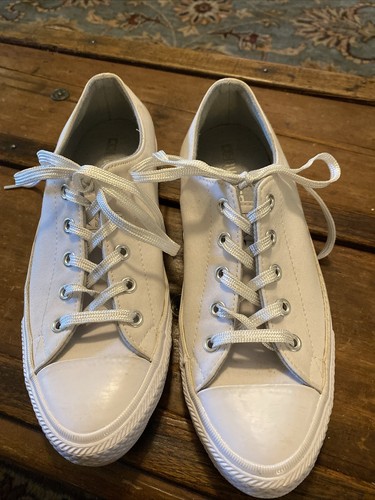 Converse All StarSneakers #554429C Cuscino stringato in tessuto bianco. Taglia 7