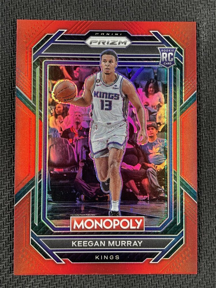 2022-23 Panini Prizm Monopoly Keegan Murray Red Prizm Rookie RC #78 Kings 42/99