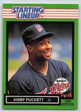 1989  KIRBY PUCKETT - Kenner Starting Lineup Card - MINNESOTA TWINS