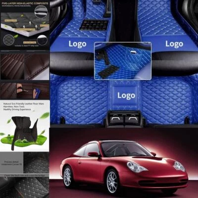 Car Floor Mats Custom For Porsche All Models Waterproof Auto Carpets Front Rear - Image 1 of 4