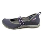 Teva 4190 Koral Elastic Mary Jane Flat Shoes Gray Mesh Comfort Womens Sz 5.5 M