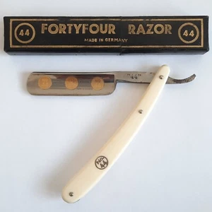 Rare Straight Razor FORTYFOUR FORTY FOUR 44 With Case Shaving Made in Germany - Picture 1 of 18