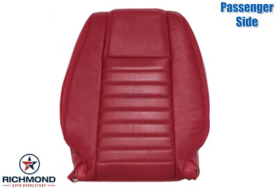 2005 - 2009 年福特野马 V8 GT - 乘客侧斜靠背皮革座椅套红色 — 第 1/4 张图片