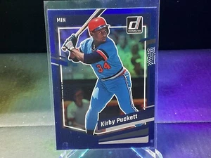 2022-23 Donruss Baseball MLB KIRBY PUCKETT Blue Minnesota #202 - Picture 1 of 2
