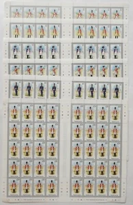 SAINT LUCIA STAMPS BRITISH UNIFORMS 6x FULL SHEET INCLUDES $20, $15 1984 MNH - Picture 1 of 9