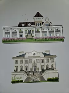 Shelia's Collectibles -Swan House 1995 & Magnolia Garden House 1996 Signed - Picture 1 of 5