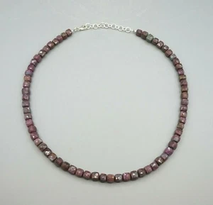 Kette Halskette RUBIN mit DISTHEN Länge ca. 45 - 50 cm Edelstein 925er Silber a1 - Bild 1 von 3
