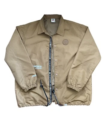 Men’s Designer Aape Bathing Ape Bape Windbreaker Jacket Brown Uk L Varsity Coat - Image 1 of 4