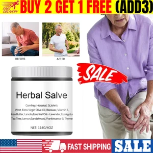 Organic Herbal Salve - Comfrey Organic Herbal Salve Cream Ointment US New - Picture 1 of 7