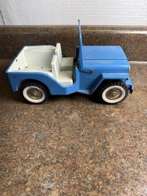 Jeep Tonka vintage años 60 azul acero prensado Foto 1 de 4