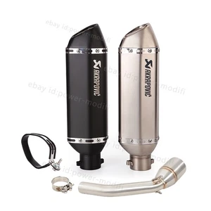 For Honda GROM125 2021-2025 Exhaust Tips Mid Pipe Black Muffler Slip On MSX125 - Picture 1 of 14