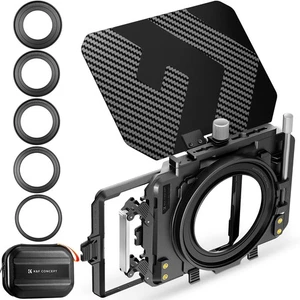 K&F Concept Matte Box ND4 ND32 Filters Carbon Flag for 67-95mm 4x5.65 Trays - Picture 1 of 7