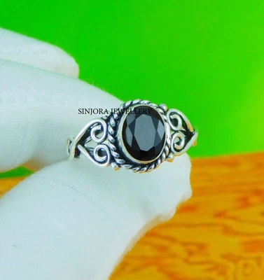 Anello regalo fatto a mano in argento sterling 925 con pietra preziosa... - Immagine 1 di 4