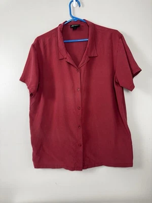 Eastern Mountain Sports Red XL Short Sleeve Button Down Top Women’s Outdoors - Image 1 of 4