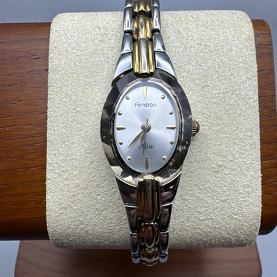 Armitron Now Women’s Two Tone Stainless Steel Bracelet Watch With New Battery - image 1 of 4
