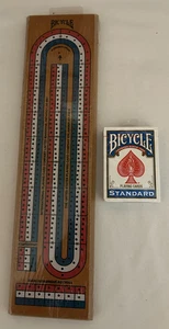 Bicycle Wooden Cribbage Board and Cards-new - Picture 1 of 2