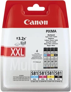 Paquete de cartuchos de tinta Canon CLI-581XXL CMYK los 4 colores - Imagen 1 de 5