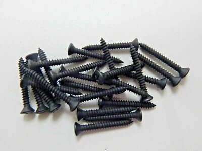 10 X 1 - 1/2" TORNILLOS DE AJUSTE DE CABEZA OVALADA PHILLIPS NEGROS Foto 1 de 4