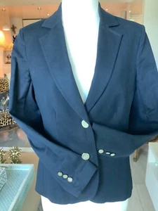 PERRI CUTTON womens french navy jacket size 10 - Picture 1 of 5