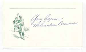 Gary Ryerson Signed Card Autographed MLB Baseball Roger Harris Collection - Picture 1 of 2