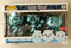 FUNKO POP HAUNTED MANSION PHINEAS, EZRA & GUS 3 PACK TARGET EXCLUSIVE - Picture 1 of 6