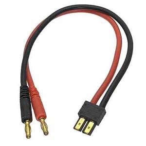 Cable cargador Traxxas TRX macho 300 mm 12 AWG 4 mm enchufe banana a cable enchufe Traxxas - Imagen 1 de 8