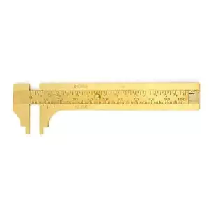 4" 100mm ottone CALIPER scorrevole Vernier righello calibro gemma strumento perline misurazione pollici - Foto 1 di 2