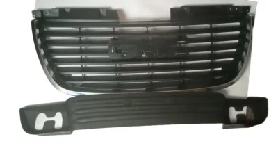2007-2013 GMC YUKON XL 1500 2500 TOP HOOD+LOWER BUMPER GRILLE BLACK - Image 1 of 4