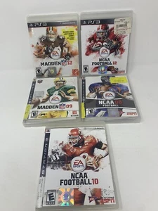 PS3 Lot of 5 madden/ncaa Football games - Picture 1 of 3