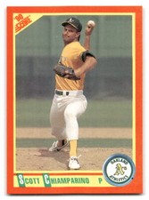 Scott Chiamparino 1990 Score Rookie & Traded #108T Oakland Athletics BASEBALL