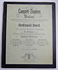 Old Sheet Music Concert Studies Violin 12 Famous Vintage Meister Booklet 2