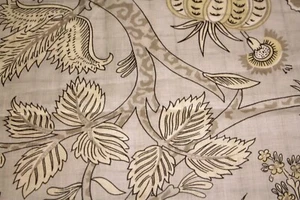 Thibaut Fabric MACBETH Gray Beige Linen Chestnut Hill remnant 22"w X 2 yds - Picture 1 of 5