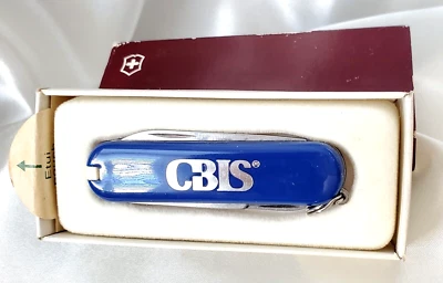 VTG VICTORINOX OFFICIER SUISSE BLUE SWISSE ARMY STAINLESS MULTI-USE KNIFE - Image 1 of 4