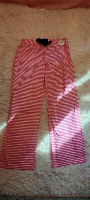 NUEVO FLIRTITUDE Pantalones para Mangas Patrón Cuadros ROSA Mujer Talla M Foto 1 de 4