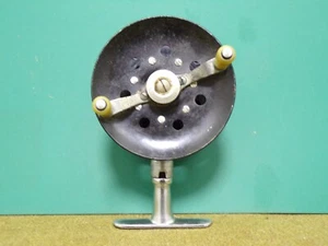 Moulinet pêche ancien mouche pivotant BRETTON vintage french fishing reel - Photo 1/16