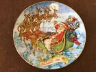 1993 Avon Christmas Plate ~Christmas Reindeer ~ 22K Gold Rim ~No Chips, With Box