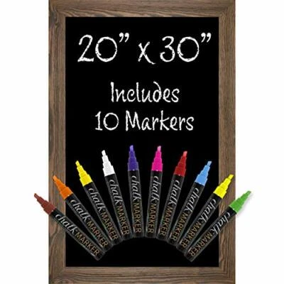 CHALKBOARD SIGN Magnetic Wall Wooden Hanging Chalk Marker EXCELLO GLOBAL PRODUCT - Image 1 of 4