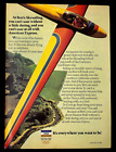 1987 Visa Magazine Print Ad- Bret Willat Skysailing, Sailplanes Vintage