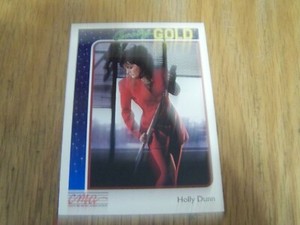 HOLLY DUNN COUNTRY GOLD CMA 1992 STERLING TRADING CARD   