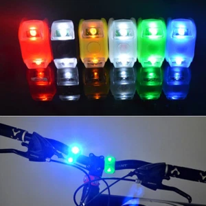 LED Bicycle Cycling Bike Front Rear Tail Helmet Light Safety Warning Lamp Hot - Picture 1 of 2