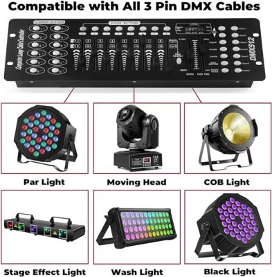 40/192 Channel DMX512 Controller Console For Stage Light Party DJ Laser Operator - Image 1 of 4