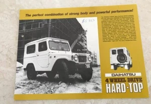 años 70? Folleto de ventas DAIHATSU F10V 4x4 - Imagen 1 de 2