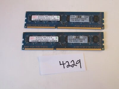 Hynix HMT125U6TFR8C-H9 2x2Gb=4Gb PC3-10600 1333Mhz DDR3 Desktop Memory RAM (4229 - Image 1 of 2