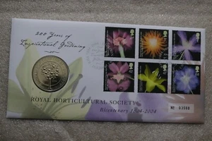 π§ π¬π§ UK GB 1804-2004 Royal Mint Royal Horticultural Society Medallic FDC B67 - Picture 1 of 4