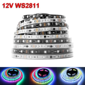 5M 12V WS2811 Addressable Dream Color 150/300 5050 RGB IC Pixel LED Strip Lights - Picture 1 of 17