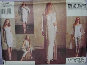 Vogue amerikanischer Designer Tom & Linda Plat 2500 Anzughose & Schal. Größe 18-20 - Bild 1 von 1