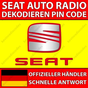 ✅SEAT RADIO PIN CODE ALHAMBRA TOLEDO EXEO CORDOBA RCD 310 510 RNS 310 315 510✅ - Bild 1 von 4