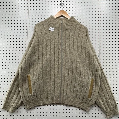 Cárdigan Suéter Vintage Northwest Express Mezcla Lana Cremallera Hombres XL Beige EE. UU. 26x26 Foto 1 de 4