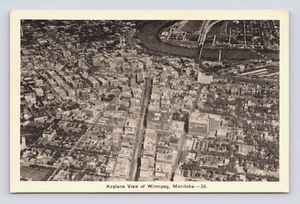 Postkarte Flugzeug Ansicht von Winnipeg Manitoba Kanada - Bild 1 von 2