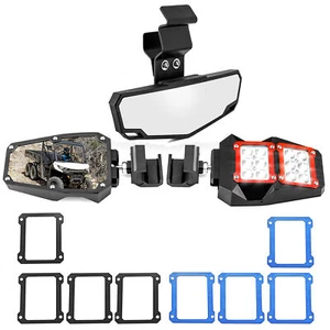 Juego de espejos laterales LED y espejos centrales para Can Am Defender Pro-Fit Cage 2016-2025 - Imagen 1 de 15